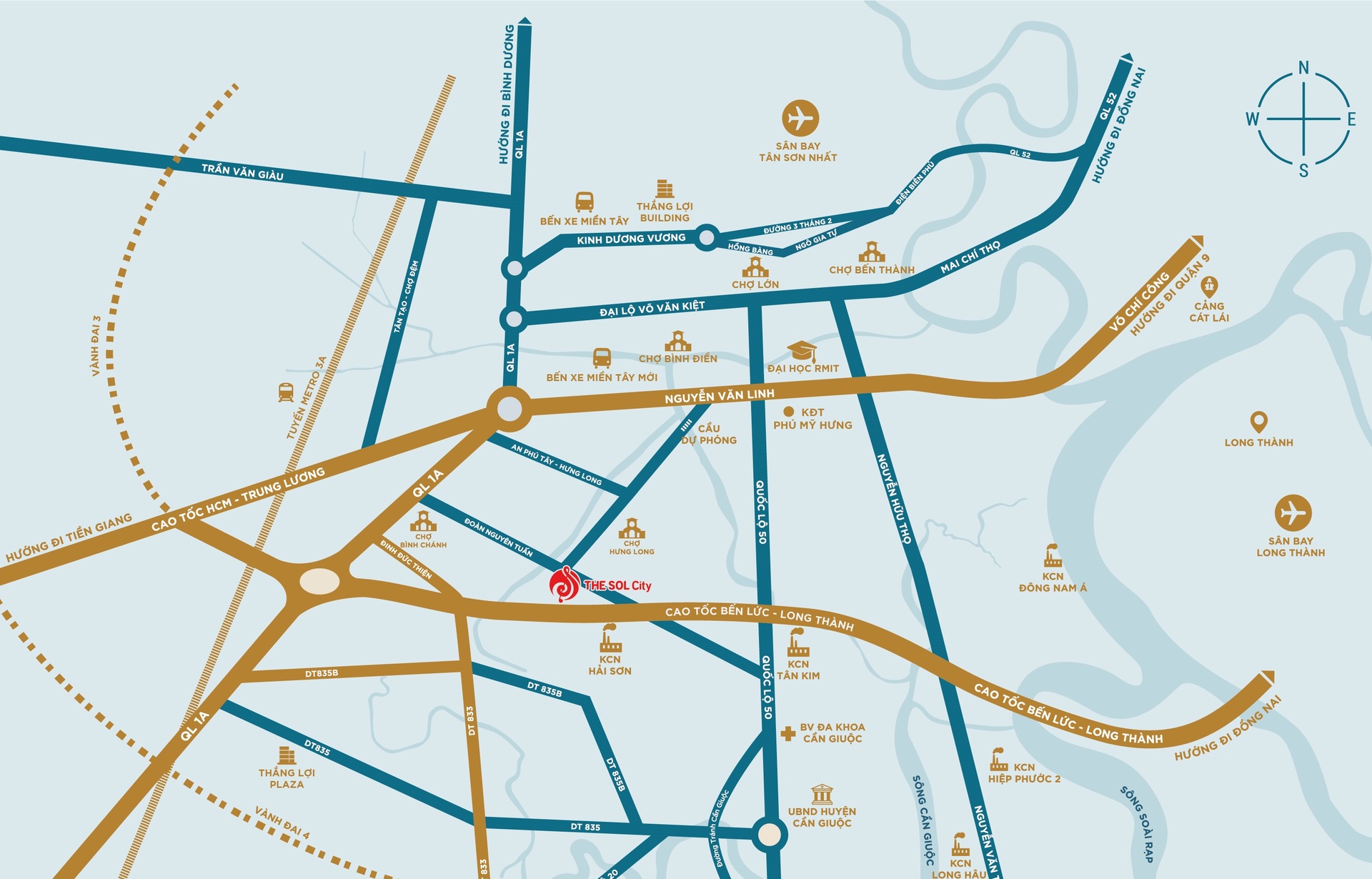 Vị trí dự án The Sol City